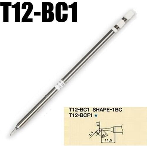2pcs T12-BC1 Solder Iron Tips T12-BC1 Lead-Free Soldering Iron Tip For HAKKO FX-951/FX-952 Soldering Station