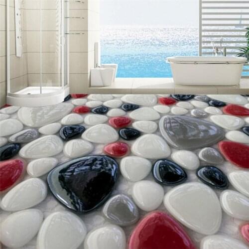 Wellyu обои Custom 3D floor stickers Creative 3D color stone flooring floor film can be magnified ten times wallpaper