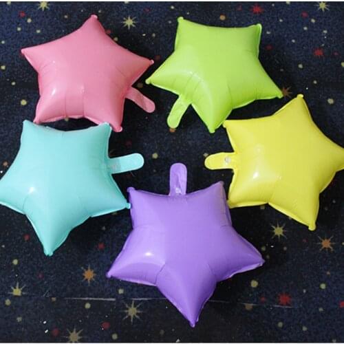 5PCS 18inch Four color five-pointed star heart-shaped aluminum balloon childrens holiday party decoration inflatable high