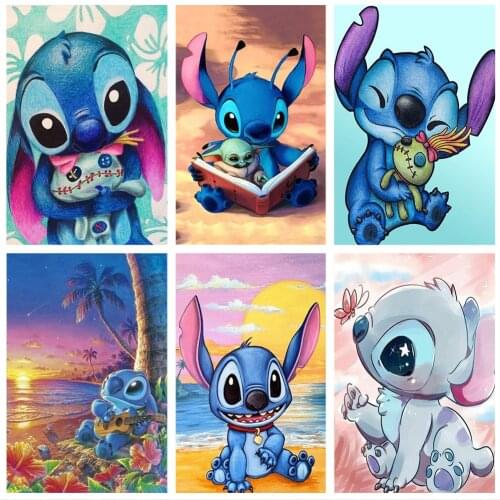 Disney Stitch Diamond Painting Lilo&Stitch Series Full Square/Round Diamond Mosaic Home Decor Childrens Gift