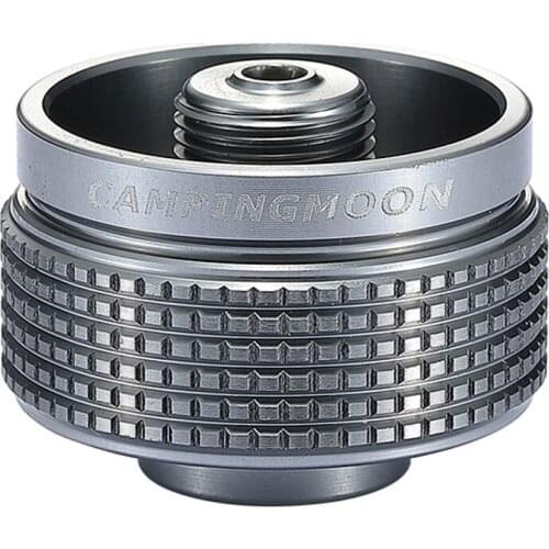 CAMPINGMOON Outdoor Camping Cylinder Adapter Aluminum Alloy Stoves Adapter Camping Furnace Connector Adapter