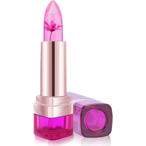 Women Magic 3 Color Temperature Changing Flower Jelly Moisturizing Lipstick Long Lasting Beauty Cosmetic Nutritious