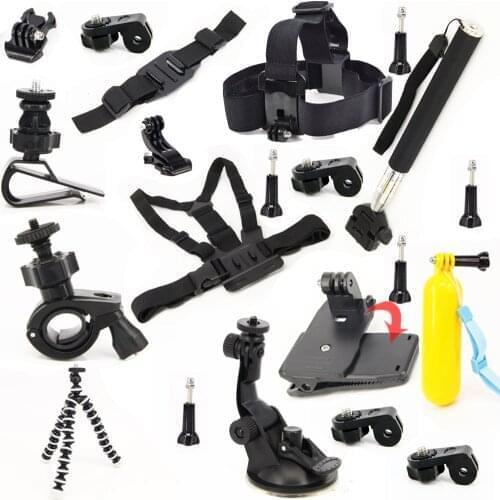 Travel Bundle Set Professional Accessories Palo Selfie Stick Monopod Tripod For Sony Action Cam HDR AS20 AS15 AS100V AS30V AZ1