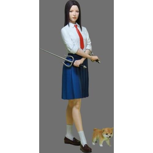 1/8 "Girls Weapon"series High school girl with "Sai (weapon)" Resin kit Figure GK Reality Japan Uncoated No colour