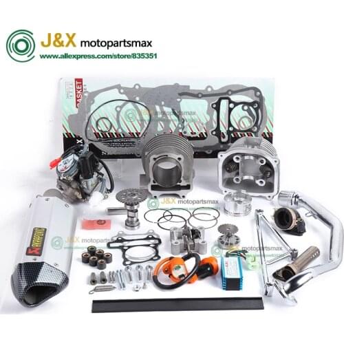 GY6 125cc 150cc upgrade 180cc 58.5mm add power at least 30% Racing Camshaft CDI Muffler Performance Exhaust ,Oil pump and Gear