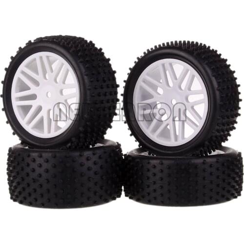 HSP 4P Wheel Hub Rim & Rubber Tire Tyre 88mm Front+Rear 06010 06026 For RC Car 1/10 Off Road Buggy HSP RedCat 94107 NEW ENRON