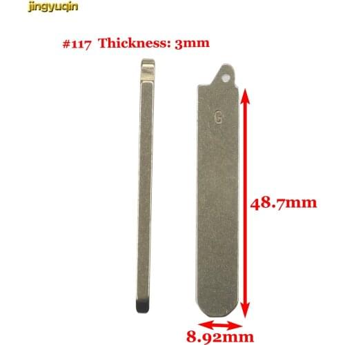 Jingyuqin 30pcs NO.117 Key Blank Replacement for Honda Accord CRIDER(2014 G) Flip Key Styling