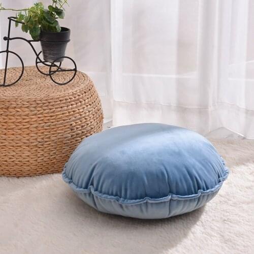 Nordic Round Throw Pillow Solid Color Seat Cushions Car Sofa Bed Cushion Waist Pillows Decorations for Household