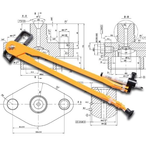 Multifunction Drawing Compass Math Geometry Tool For Circles School Supplies For Student Stationery Mechanical Graphing Supplies