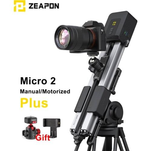 Zeapon Micro 2 Plus Motorized Manual Camera Slider Ultra Silent Motor Camera Video Double Distance parallel Slider Macro Track