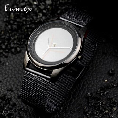 2018 Enmex Individualization design wristwatch Abstract branch stainless steel strap creative fashion quartz clock watch
