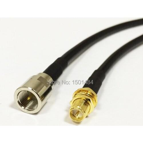 New RP-SMA Female Jack Switch FME Male Plug RF coax cable RG58 Wholesale Fast Ship 50CM 20"Adapter