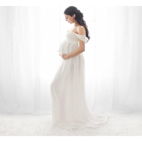 Pregnancy Dress Maternity Photo Pregnant Front Opening Long Dresses Women Clothing Maxi Dresses For Pregnant Women Clothes