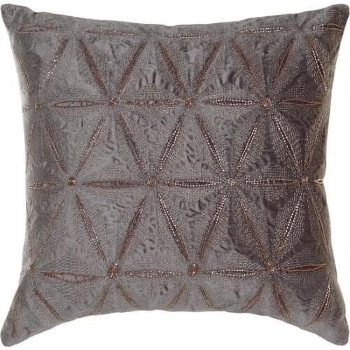 Cushion Dekodonia Grey Pink Velvet (45 x 45 cm)