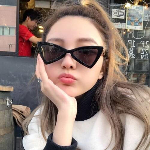 Cat Eye Sunglasses Women 2021 Luxury Brand Retro Triangular Cateye Glasses For Women Vintage Sunglasses