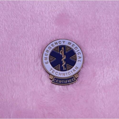 Star of Life Nursing Ambulance enamel Pin EMT EMS Blue brooch badge