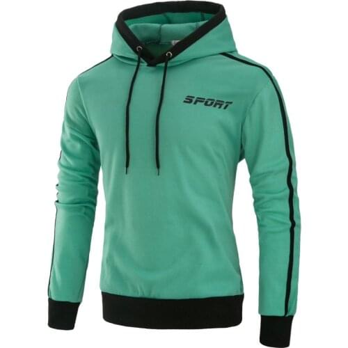 Sweatshirt，Mens Coat，Hoodies，Hooded Sweatshirts，Long Sleeved Hoodie For Spring And Autumn, Solid Color, Pullover, Elastic Waist