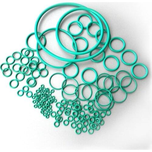30pcs outer diameter 7.5/8.5/9.5/10.5/11.5/mm sealing o-ring high temperature resistant fluorine rubber rubber band green color