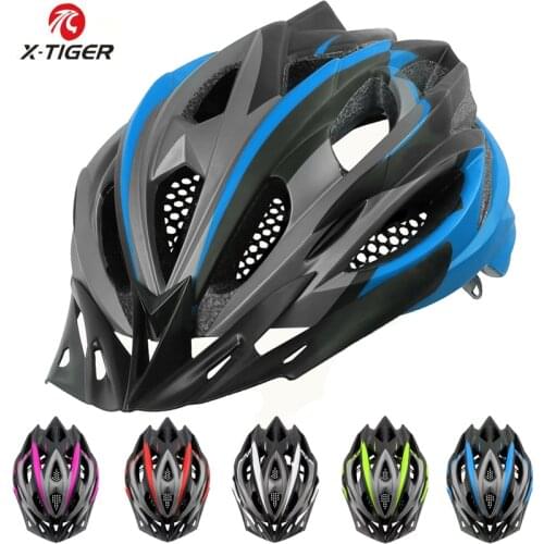 X-TIGER Cycling Helmet Ultralight Road Mountain Bike Helmet Integrally-mold Cycling Safely Cap MTB Bicycle Helmet For Man Women