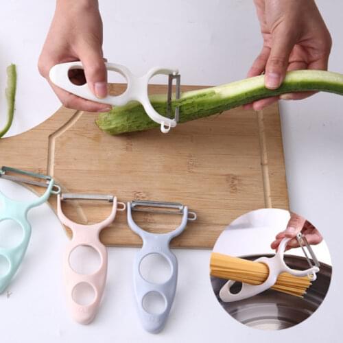 1pcs Kitchen Stainless Steel Gadgets Pasta Measuring Tools Multi-function Potato Vegetable Fruit Peeler Kitchen Supplies pare