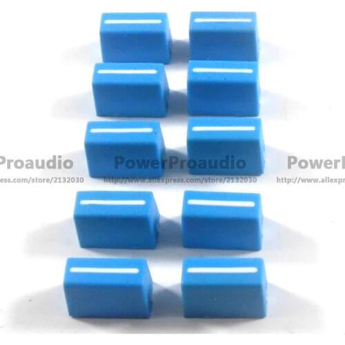 10pcs/lot Blue Color New Channel Crossfader Fader Cap Knob Fit For RANE 57 TTM57 TTM57sl TTM57mk2