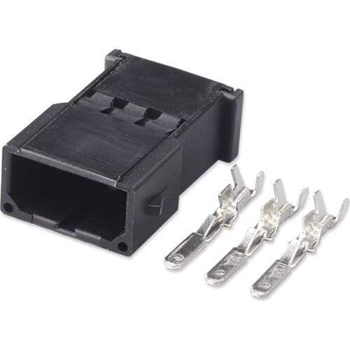 100 Sets 3 Pin 893 971 993 893971633 Female Male Auto Wire Harness Connector Reading Light Socket For DJ7037-2.8-11
