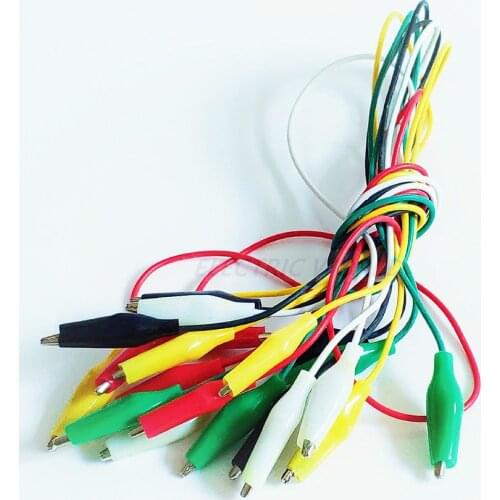 100pcs Alligator Clips Electrical Test Lead Roach Clip Test Jumper Cable Connectors Double-ended Crocodile Clips Wire Connectors