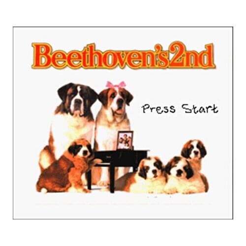 Beethovens 2nd NTSC Version 16 Bit 46 Pin Big Gray Game Card For USA Game Players