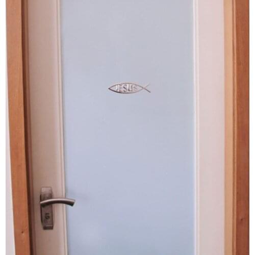 Jesus Fish 3D Car sticker Soft PVC Chromed Emblem Badge Car Styling Decoration Waterproof Decal Christian Decal Sticker