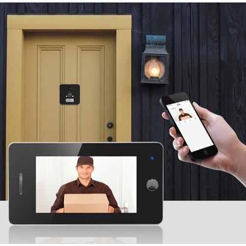 4.3 Inch 160 Degree Wide Angle 720p Wireless WIFI Video Doorbell