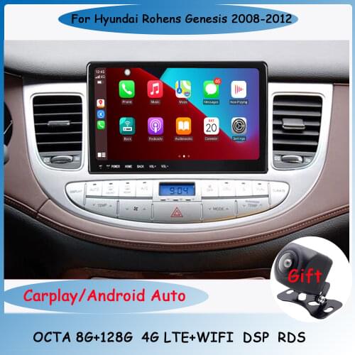 Android10 Car Radio For Hyundai Genesis Coupe2008-2012 Dvd Multimedia Tape Recorder Audio Carplay Headunit Gps Navigation stereo