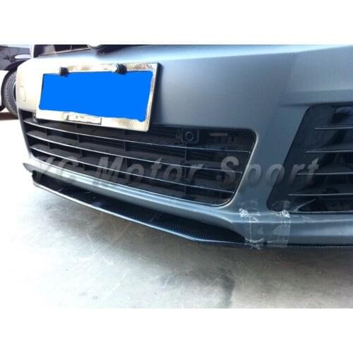 Car Accessories Carbon Fiber RZ Style Front Lip 3pcs Fit For 2010-2012 MK6 R20 Front Bumper Lip (for OEM Front Bumper)