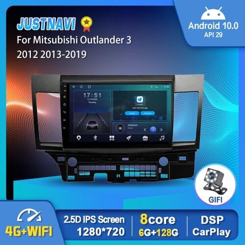 Android 10.0 Car Radio For Mitsubishi Outlander 3 2012 2013-2019 GPS Stereo Auto Player Carplay 6G 128G DSP 1280*720P Video Out