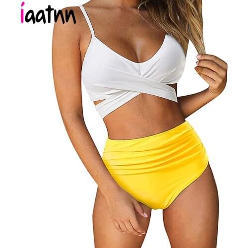 High Waist Bikini 2021 Women Swimsuit Push Up Bikinis Set Swimwear Womens Brazilian Bandage Swimming for Bathing Suit Woman New