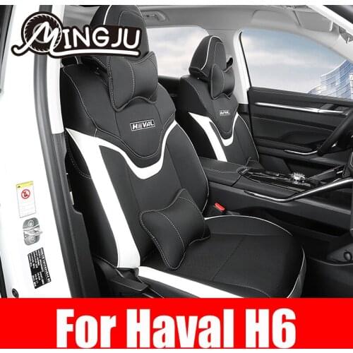 5d Fully Seat Cover Four Seasons Universal Interior Modification Cushion Car Lce Silk Leather New For Haval H6 2021 2022 3th