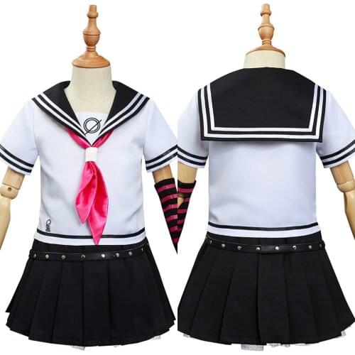 Danganronpa Dangan Rondo-Yuibu Miota Cosplay Costumes Children Kids Girls School Uniform Dress Outfits Halloween Carnival Suit
