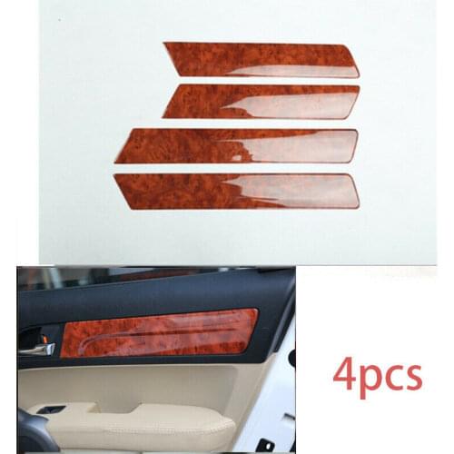 FOR HONDA CR-V CRV 2007-2011 Peach wood grain interior inner door panel cover trim