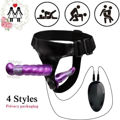 Strapon Double Dildos Adult Sex Toy For Women Panties Ultra Elastic Harness Strap On Dildo Lesbian Sex Products Vibrator