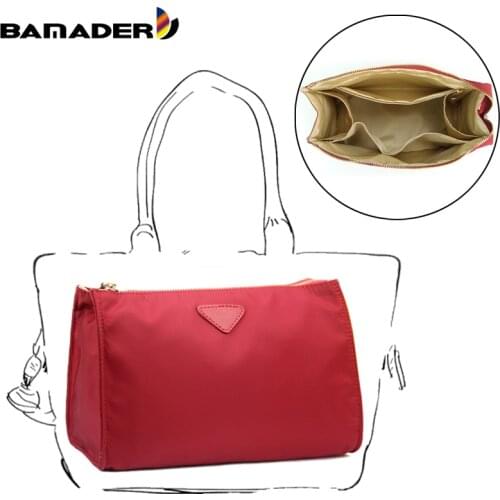 BAMADER Quality Waterproof Nylon Makeup Storage Bag Multifunction Insert Travel Women Cosmetic Bag Zipper Organizer Bag Liner