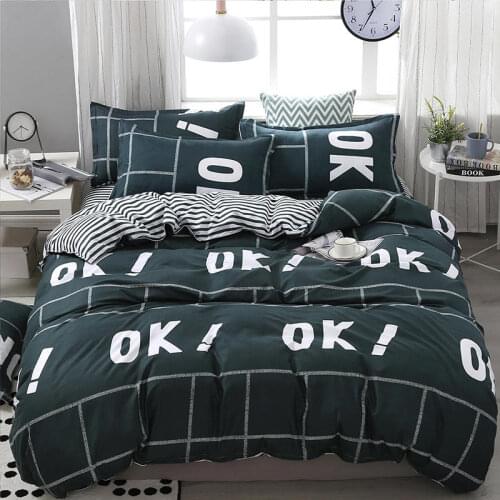 Home Textile Plaid Print Style Bedding Sets 3/4pcs Childrens Boy Girl And Adult Bed Linings Duvet Cover Bed Sheet Pillowcase