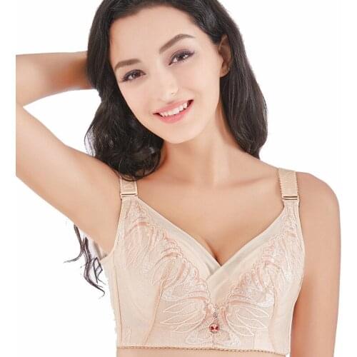 Oversize cup Light and thin without sponge Lace Sexy Gathering Ultra-thin large bra Ms. Fat mms Underwear modis plus size bra