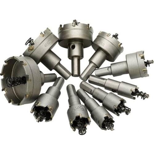 Alloy Stainless Steel Hole Saw Set 10-Piece Set of High-Speed Steel Hole Drill Bits(16/18/19/22/25/30/35/42/50/53)mm