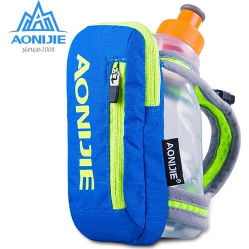 AONIJIE Nylon Marathon Kettle Pack Outdoor Sports Bag Hiking Cycling Running Hand Hold Kettle Bag for 250ml Soft Flask