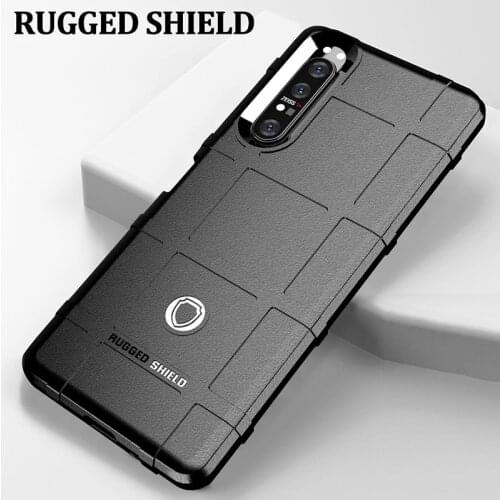 New 2020 For Sony Xperia 1 II Case Cover Rugged Armor Shockproof Cover For Sony Xperia 1 II High Quality Soft Silicon Button