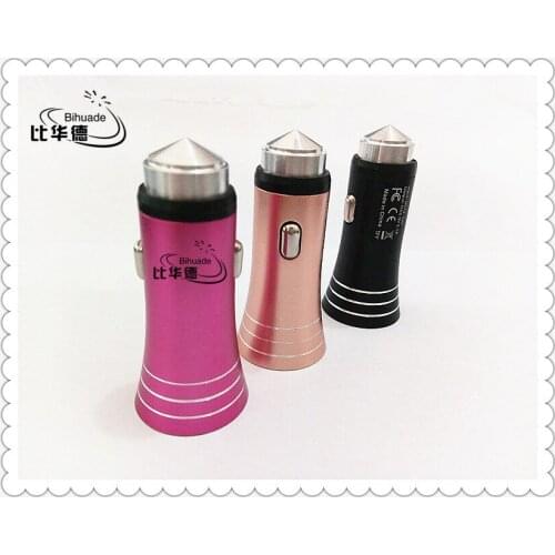 BIHUADE New Arrival 2-Port Mini Universal Dual USB Car Charger Adapter Bullet 5V 2.1A+1A