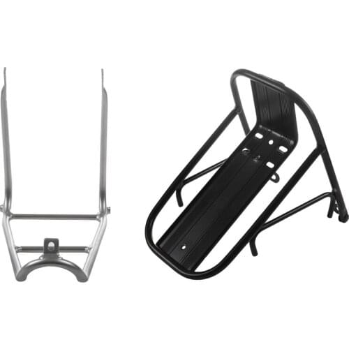 1 Set Aluminum Alloy Mtb Road Bike Front Rack Carrier Panniers Bag & 1 Pcs Q Type Rear Rack