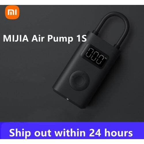Xiaomi Portable Tire Air Compressor 1S Smart Digital Tire Pressure Detection Electric Inflator Pump For Car Tyres Football Bike