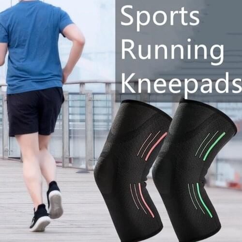 Professional Silicone Anti Collision Sports Knee Pads Riding Running Fitness Support Protective