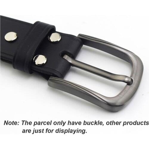 1x 40mm Solid Brushed Metal Belt Buckles Men Women Fashion Single Pin Buckles For 37mm-39mm Belt Leather Craft Jeans Accessory
