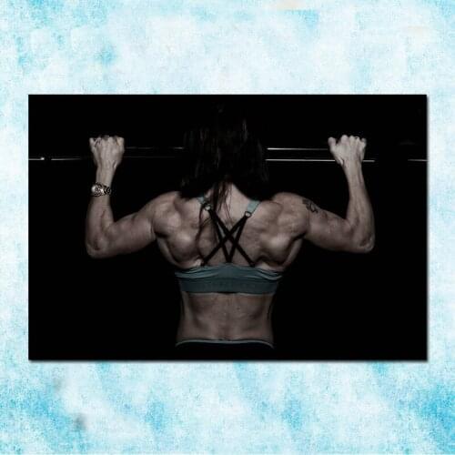 Sexy Girls Bodybuilding Motivational Art Silk Poster Canvas Print 13x20 32x48 Inch-002